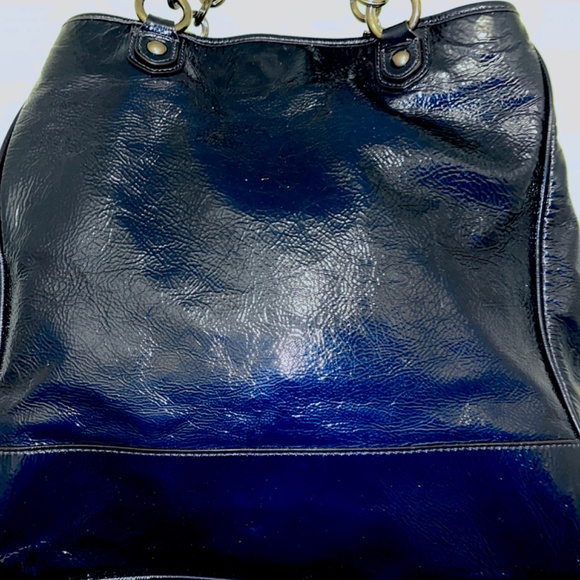 Coach Poppy Navy Blue Rare Hobo Bag with Both Tags - Picture 2 of 8